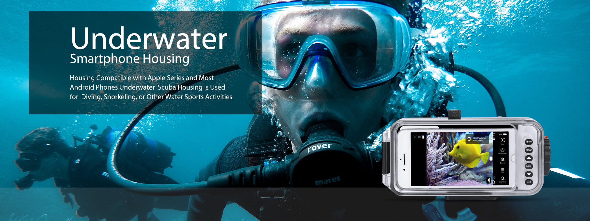 Smart Scuba Diving Phone Housing - HotDive